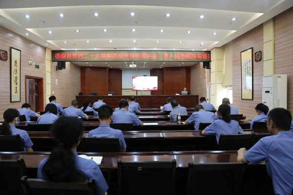 德保县党的二十大精神基层党组织宣讲会走进德保县人民检察院专场